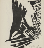 Moriz Melzer. Untitled (Abstract) (plate, number 8) from the periodical Der schwarze Turm, vol. 1, no. 6 (Dec 1919). 1919