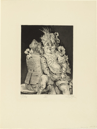 Otto Dix. Visit to Madame Germaine's in Méricourt (Besuch bei Madame Germaine in Méricourt) from The War (Der Krieg). (1924)