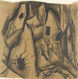 Otto Dix. A Riddled Wall (Zerschossene Mauern). (1916)
