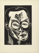 Conrad Felixmüller. Self-Portrait (Selbstbildnis) (plate 24) from the illustrated book Deutsche Graphiker der Gegenwart (German Printmakers of Our Time). 1920 (print executed 1919)