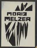 Moriz Melzer. Title page from the periodical Der schwarze Turm, vol. 1, no. 6 (Dec 1919). 1919
