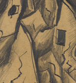 Otto Dix. A Riddled Wall (Zerschossene Mauern). (1916)