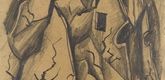 Otto Dix. A Riddled Wall (Zerschossene Mauern). (1916)