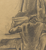 Otto Dix. A Soldier Writing (Schreibender Soldat). 1916
