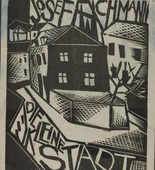 Josef Achmann. The Small City (Die kleine Stadt) (title page) from the periodical Der schwarze Turm, vol. 1, no. 7 (Feb 1920). 1920