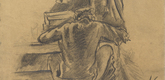 Otto Dix. A Soldier Writing (Schreibender Soldat). 1916