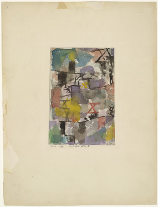 Paul Klee. With the Red X (Mit dem roten X). 1914