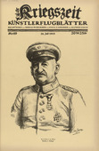 Valer von Ferenczy. Army Commander in the East. Excellency von Linsingen (Heerführer im Osten. Exzellenz von Linsingen) (in-text plate, p. 195) from the periodical Kriegszeit. Künstlerflugblätter, vol. 1, no. 49 (28 July 1915). 1915