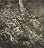 Otto Dix. The Sleepers of Fort Vaux (Gas Victims) [Die Schlafenden von Fort Vaux (Gas-Tote)] from The War (Der Krieg). (1924)