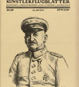 Valer von Ferenczy. Army Commander in the East. Excellency von Linsingen (Heerführer im Osten. Exzellenz von Linsingen) (in-text plate, p. 195) from the periodical Kriegszeit. Künstlerflugblätter, vol. 1, no. 49 (28 July 1915). 1915