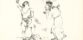 George Grosz. Saints (Heilige) from the portfolio Interregnum. (1935-1936, published 1936)