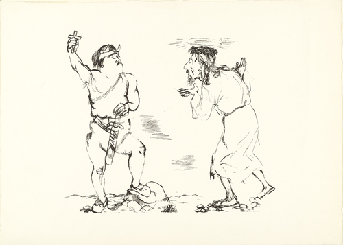 George Grosz. Saints (Heilige) from the portfolio Interregnum. (1935-1936, published 1936)