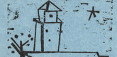 Lyonel Feininger. Church with Houses, Tree and Star, Deep (Kirche mit Häusern, Baum und Stern, Deep). (1933)