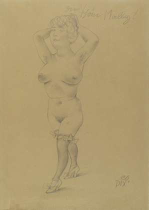 Otto Dix. Beautiful Mally (Die schöne Mally). 1920