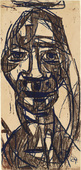 Christian Rohlfs. Large Head (Grosser Kopf). .a (1922), signed 1924 .b (1922)