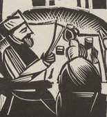 Josef Achmann. The Citizen (Der Bürger) (plate, number 3) from the periodical Der schwarze Turm, vol. 1, no. 7 (Feb 1920). 1920