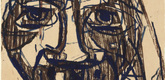 Christian Rohlfs. Large Head (Grosser Kopf). .a (1922), signed 1924 .b (1922)