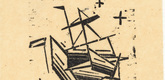 Lyonel Feininger. Sailing Ship with Three Stars (Segelschiff mit drei Sternen). (1933)