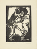 Christian Rohlfs. Death with a Coffin (Tod mit Sarg) (plate, preceding p. 265) from the periodical Das Kunstblatt, vol. 2, no. 9 (Sep 1918). 1918 (executed c. 1917)