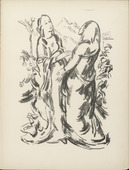 Karl Caspar. The Visitation (Heimuchung) (plate 26) from the illustrated book Deutsche Graphiker der Gegenwart (German Printmakers of Our Time). 1920 (print executed 1917)