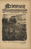 Max Liebermann. I No Longer Know of Factions... (Ich kenne keine Partei mehr...) (in-text plate, p. 1) from the periodical Kriegszeit. Künstlerflugblätter, vol. 1, no. 1 (31 Aug 1914). 1914