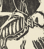 Christian Rohlfs. Death with a Coffin (Tod mit Sarg) (plate, preceding p. 265) from the periodical Das Kunstblatt, vol. 2, no. 9 (Sep 1918). 1918 (executed c. 1917)