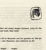 Vasily Kandinsky. Vignette next to "Sounds" (Vignette bei "Klänge") (headpiece, folio 29) from Klänge (Sounds). (1913)