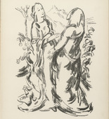 Karl Caspar. The Visitation (Heimuchung) (plate 26) from the illustrated book Deutsche Graphiker der Gegenwart (German Printmakers of Our Time). 1920 (print executed 1917)