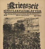 Various Artists. Kriegszeit. Künstlerflugblätter, vol. 1, nos. 1-65. August 1914- March 1916