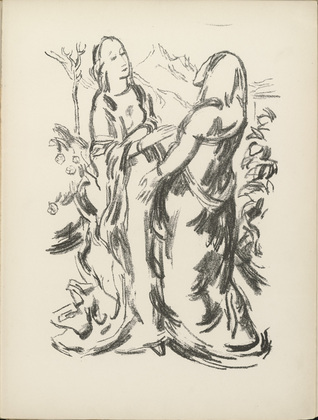 Karl Caspar. The Visitation (Heimuchung) (plate 26) from the illustrated book Deutsche Graphiker der Gegenwart (German Printmakers of Our Time). 1920 (print executed 1917)