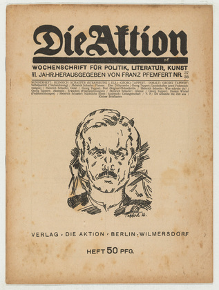 Georg Tappert. Die Aktion, vol. 6, no. 37/38. September 16, 1916