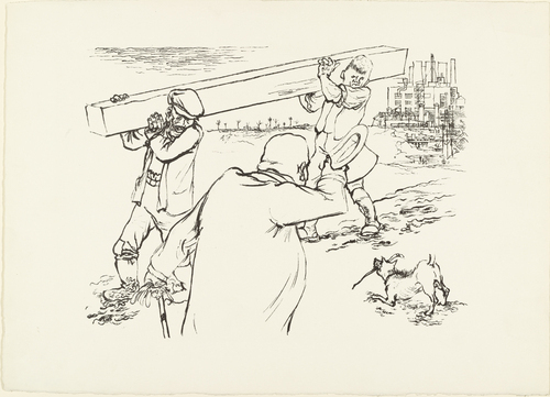George Grosz. The Dignity of Labor (Arbeit adelt) from the portfolio Interregnum. (1935, published 1936)