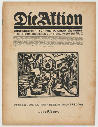 Georg Tappert, Heinrich Richter-Berlin, Georg Schrimpf. Die Aktion, vol. 6, no. 47/48. November 25, 1916