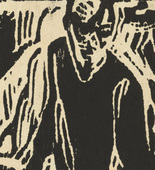 Christian Rohlfs. Elijah in the Wilderness (Elias in der Wüste). (c. 1912)