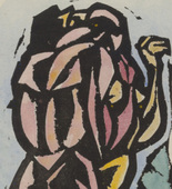 Martin Schwemer. Untitled (Two Figures, number 2) from the periodical Der schwarze Turm, vol. 1, no. 8 (Mar 1920). 1920