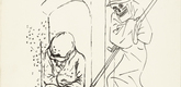 George Grosz. Eviction (Per Gerichtsbeschluss entlassen) from the portfolio Interregnum. (1935-1936, published 1936)