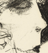 Otto Dix. Woman with Heron Feather (Dame mit Reiher) from the portfolio Die Schaffenden, vol. 5, no. 1. 1923