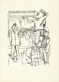 George Grosz. He Didn't Believe Me (Er glaubte nicht) from the portfolio Interregnum. (1935, published 1936)