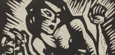 Martin Schwemer. Untitled (Dancing Woman) (plate, number 4) from the periodical Der schwarze Turm, vol. 1, no. 8 (Mar 1920). 1920