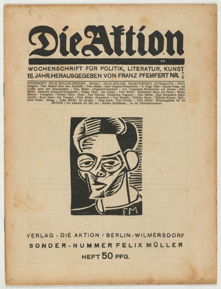 Conrad Felixmüller. Die Aktion, vol. 7, no. 7/8. February 17, 1917
