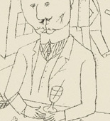 George Grosz. World of the Bourgeoisie (Bürgerliche Welt) from the book/portfolio Ecce Homo. (1918, published 1922-1923)