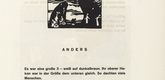 Vasily Kandinsky. Vignette next  to "Different" (Vignette bei "Anders") (headpiece, folio 34) from Klänge (Sounds). (1913)