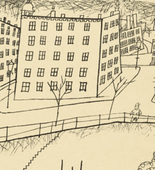 George Grosz. At the Canal (Am Canal) from The First George Grosz Portfolio (Erste George Grosz-Mappe). (1915-16, published 1916-17)