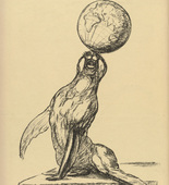 August Gaul. British Sea Lion (Britenleu) (in-text plate, p. 206) from the periodical Kriegszeit. Künstlerflugblätter, vol. 1, no. 51 (17 Aug 1915). 1915
