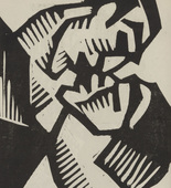 Martin Schwemer. Untitled (The Kiss) (plate, number 8) from the periodical Der schwarze Turm, vol. 1, no. 8 (Mar 1920). 1920