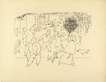George Grosz. Street in the City (Strasse in der Stadt) from The First George Grosz Portfolio (Erste George Grosz-Mappe). (1915-16, published 1916-17)
