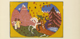 Vasily Kandinsky. Mountains (Berge) (plate, folio 35) from Klänge (Sounds). (1913)