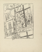 Max Beckmann. Title page (Titelblatt) from Stadtnacht (City Night). 1921