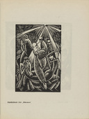 Walter O. Grimm. Christmas Plate (Christfestblatt) (plate, number 7) from the periodical Der schwarze Turm, vol. 1, no. 1 (Feb 1919). 1919