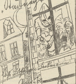 Max Beckmann. Title page (Titelblatt) from Stadtnacht (City Night). 1921